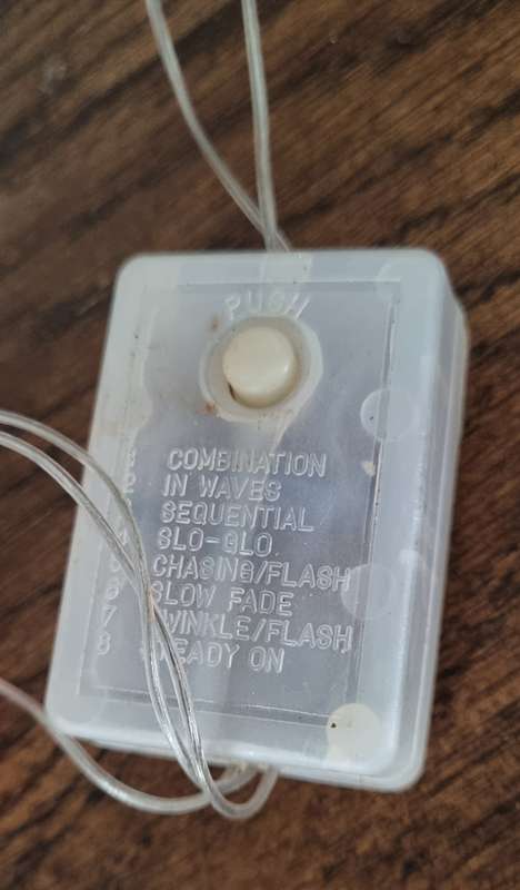 Vintage Retro 1970's/1980's Square Multicolored Christmas Lights