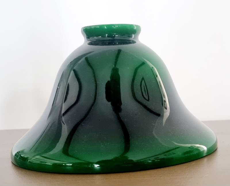 Vintage Green Glass Lampshade