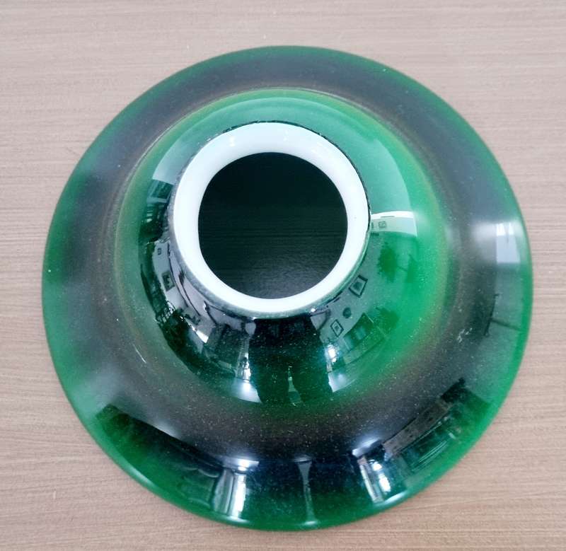 Vintage Green Glass Lampshade