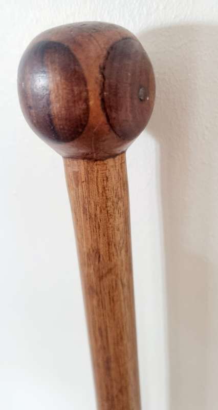 KNOB HANDLE, SILVER TIP Walking Cane Stick