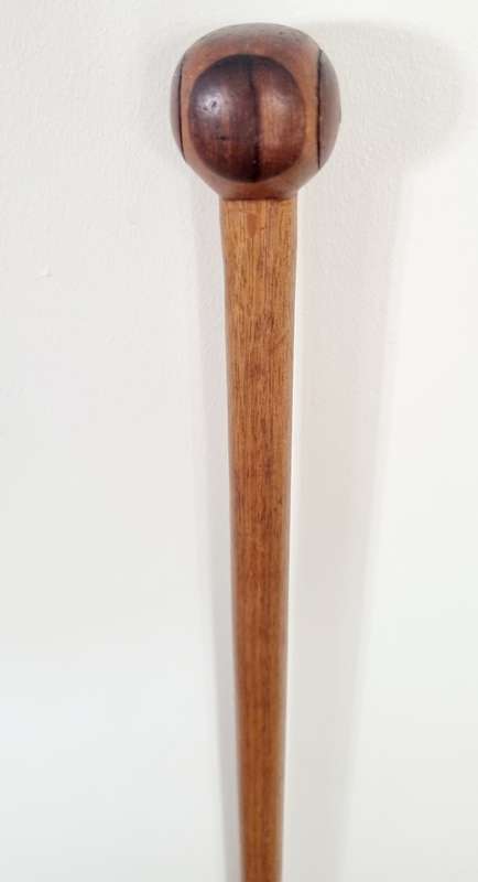 KNOB HANDLE, SILVER TIP Walking Cane Stick