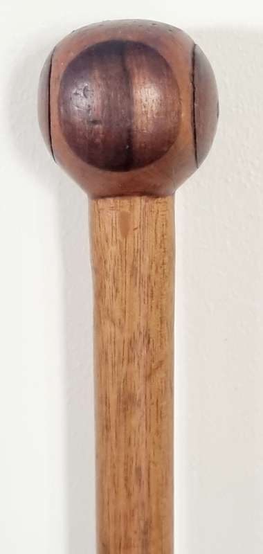 KNOB HANDLE, SILVER TIP Walking Cane Stick