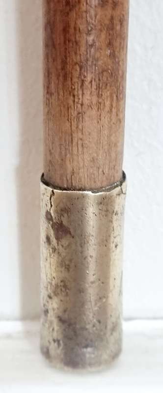 KNOB HANDLE, SILVER TIP Walking Cane Stick