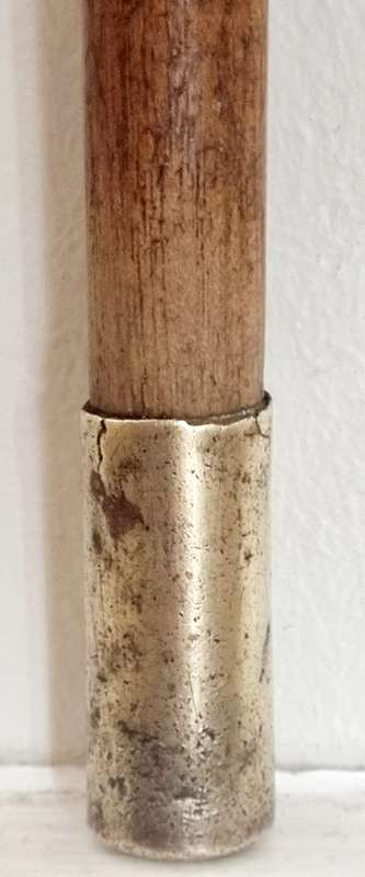 KNOB HANDLE, SILVER TIP Walking Cane Stick