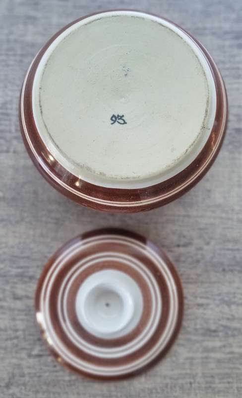 The Old Jar (T.O.J.) South African Studio Pottery lidded Bowl