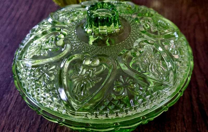 Vintage Indonesia Green Glass Collection