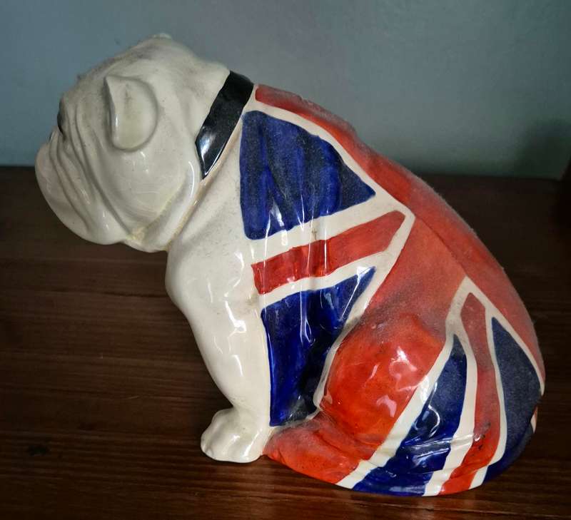 Royal Doulton Union Jack Bulldog c. 1920
