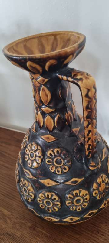 Designer Eduard Bay, Keramik West GGermayn Pottery Large Vase or Jug