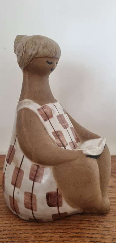 Lisa Larson Pottery (Charlotta ABC Girls Series Gustavsberg Figurine) Made in Sweden