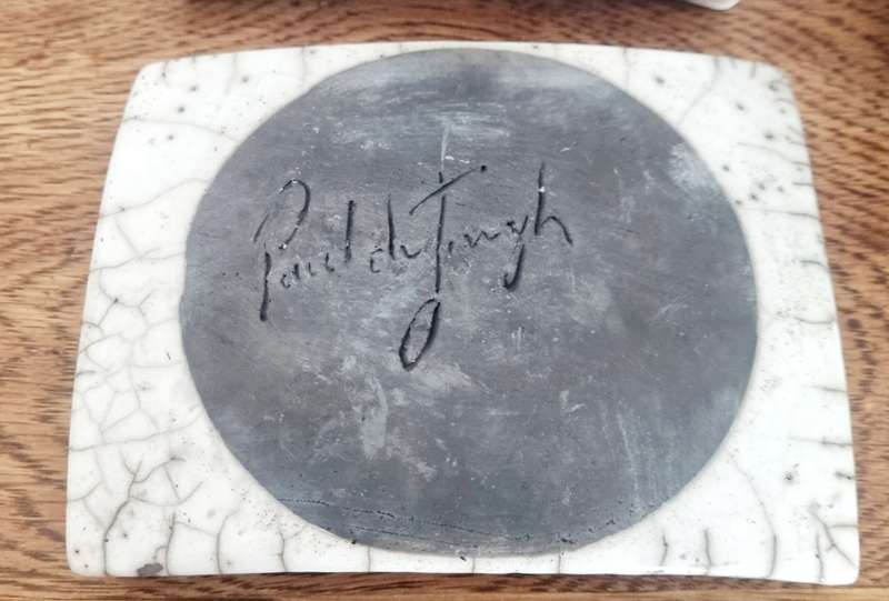 SA Artist Paul du Jongh Pottery Dish