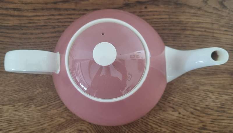 Villeroy & Boch Mettlach France Pink Teapot or Coffee Pot