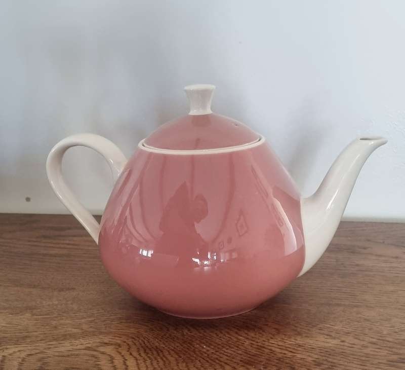 Villeroy & Boch Mettlach France Pink Teapot or Coffee Pot