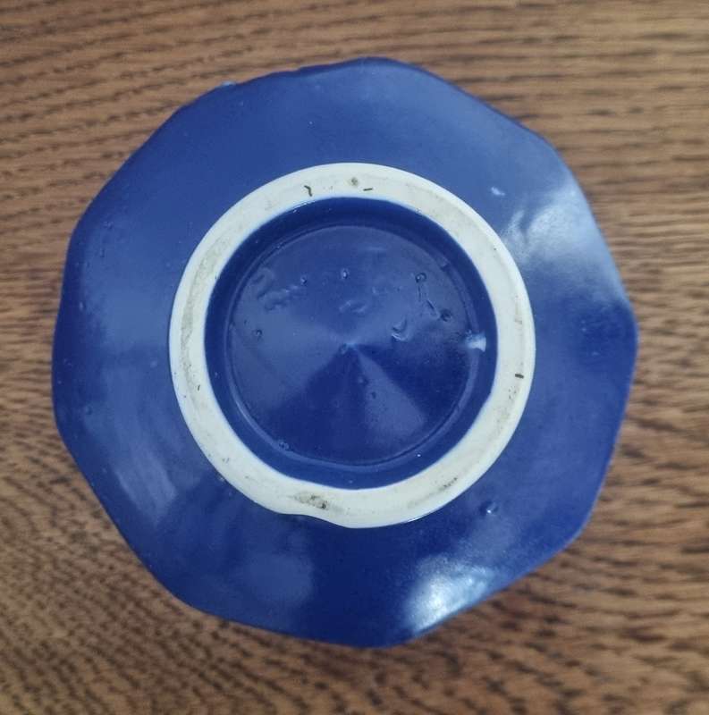 SA Artist Paul du Jongh Pottery Blue Bowl/Vase
