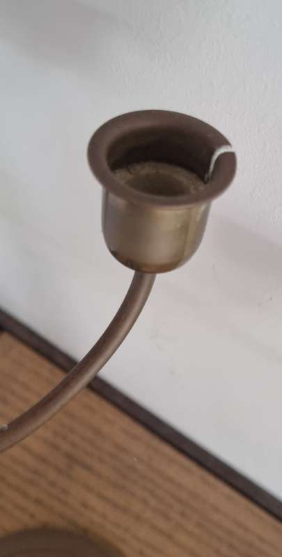 Vintage Large Heavy Brass 9 Arm Candelabra/Candle Holder Centerpiece