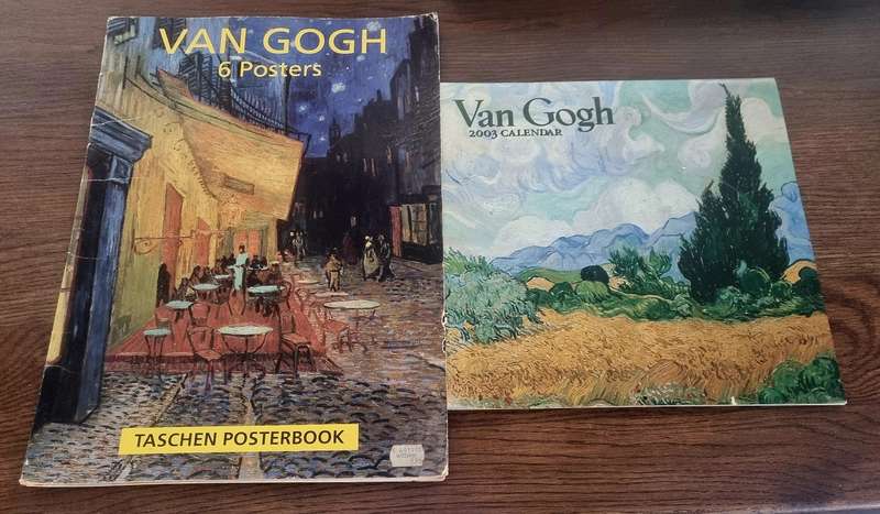 POSTER BOOK FROM VINCENT VAN GOGH MUSEUM AND CALENDAR PRINTS