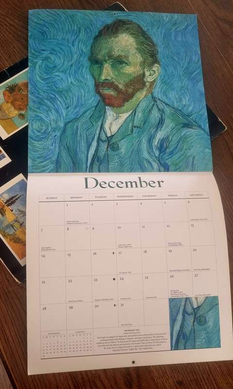 POSTER BOOK FROM VINCENT VAN GOGH MUSEUM AND CALENDAR PRINTS