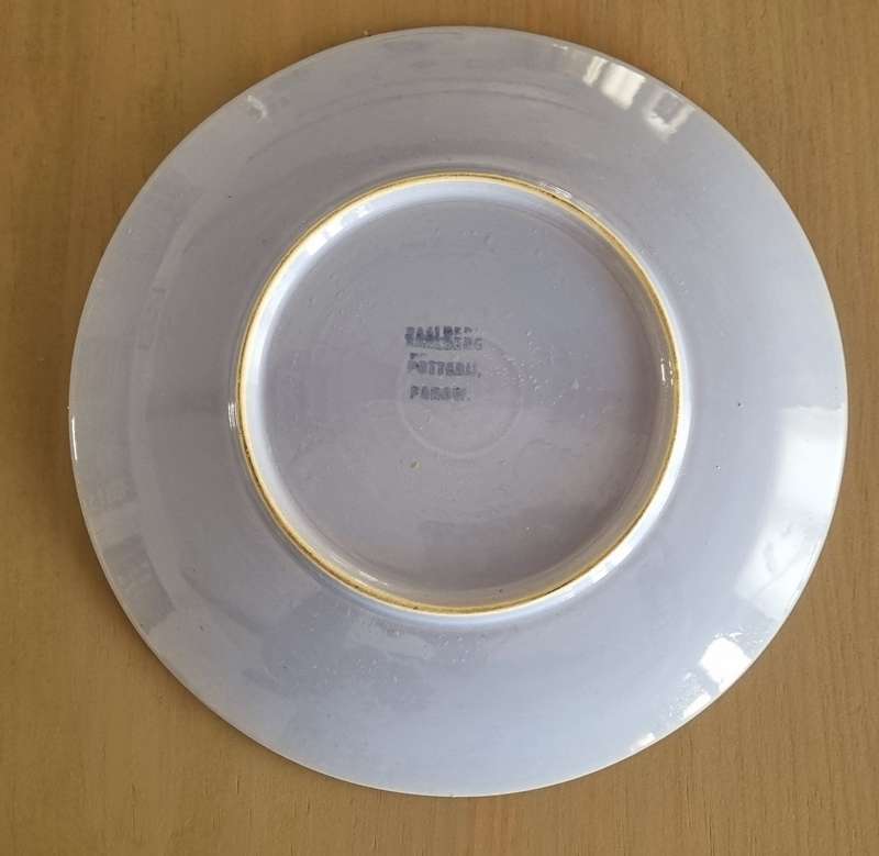 South African Zaalberg Parow Pottery with Pewter Dutch Girl Design