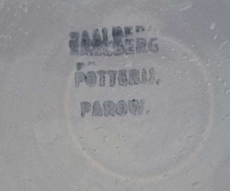 South African Zaalberg Parow Pottery with Pewter Dutch Girl Design