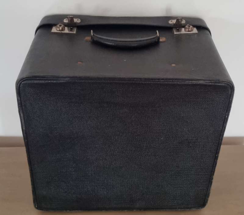 Large Black Double Size Hat Box Luggage Suitcase