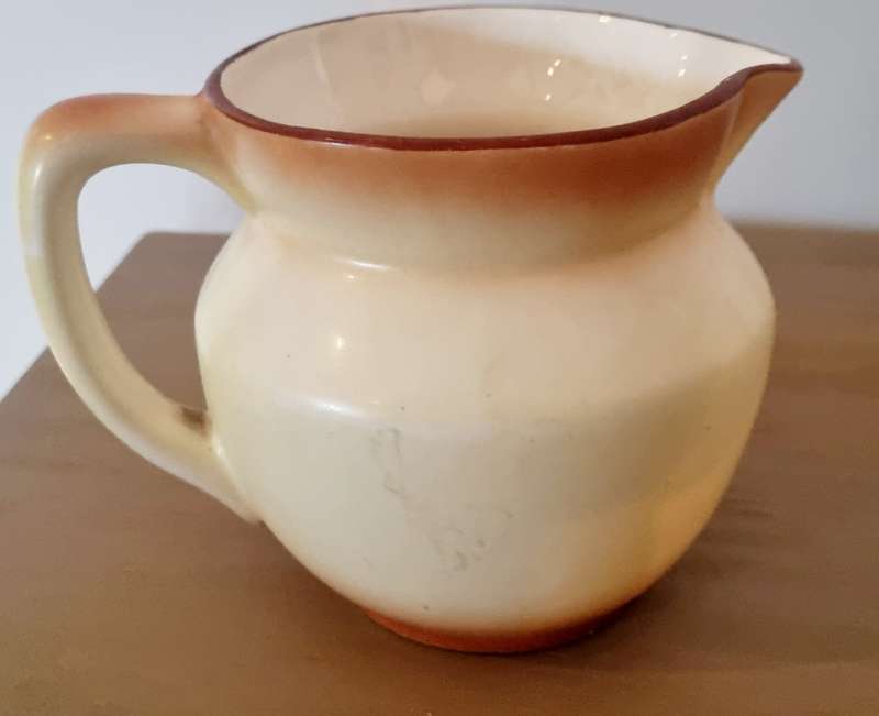 Old Farm Chicken and Rooster Handpainted Porcelain Jug/Pitcher