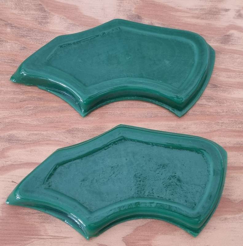 Green Opaline glass dishs/inserts, for condiments, nuts, candy, etc.