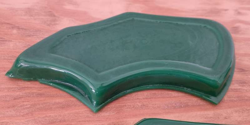 Green Opaline glass dishs/inserts, for condiments, nuts, candy, etc.