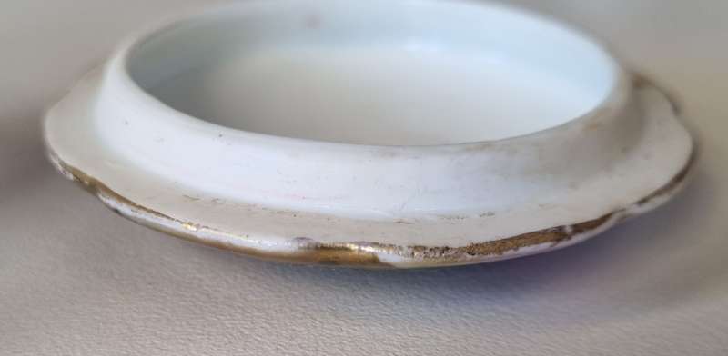 Porcelain Royal Bayreuth Bavaria Horse and Hound, Hunting Scene Lid Trinket Bowl/Dish