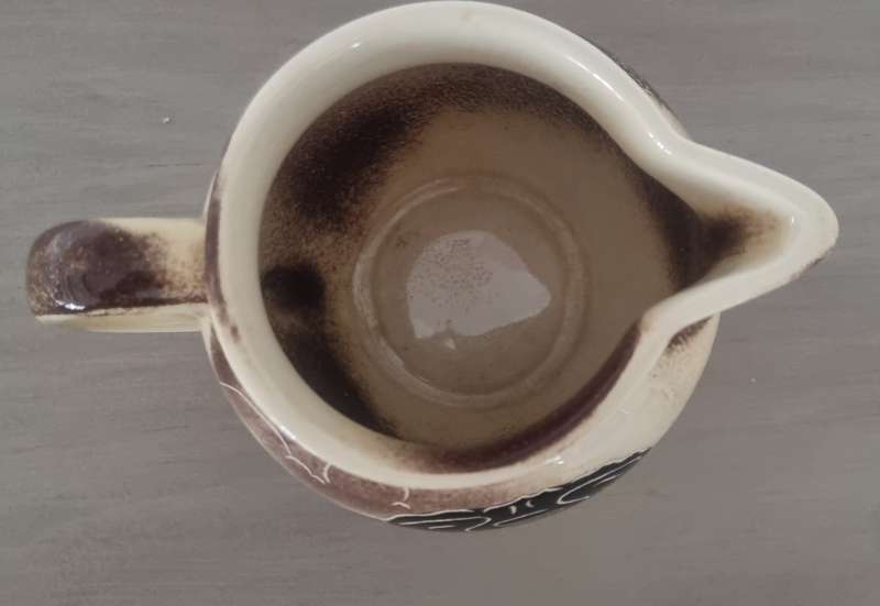 Handpainted South Africa Kruger Park Elephant Crescent ware Jug