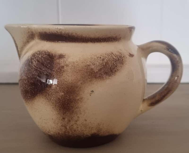 Handpainted South Africa Kruger Park Elephant Crescent ware Jug
