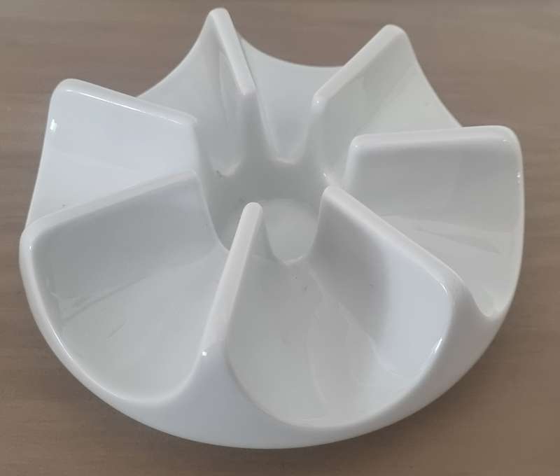 Arzberg Germany White Porcelain Mid-Century Modern Vintage Candlestick / Holder or Warmer