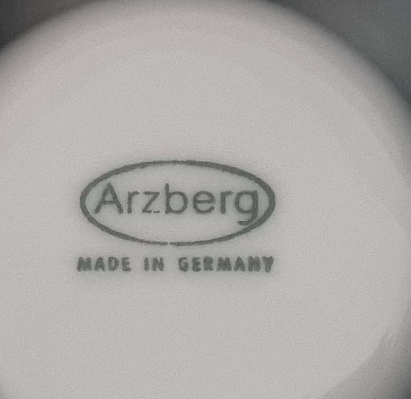 Arzberg Germany White Porcelain Mid-Century Modern Vintage Candlestick / Holder or Warmer