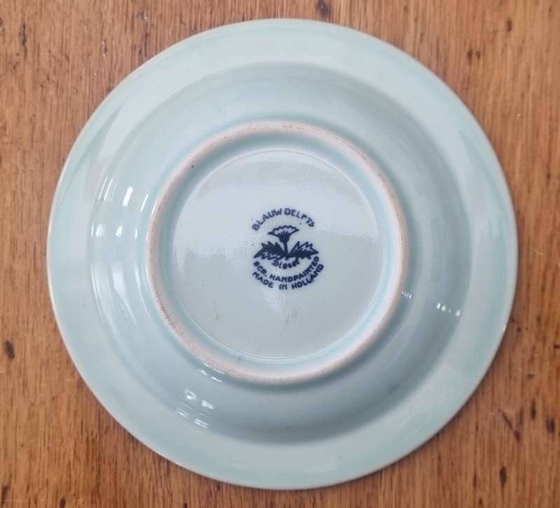 Vintage Blauw Delfts Blue & White Plate