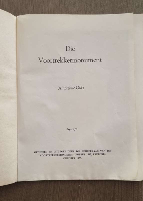 The Voortrekker Monument Pretoria 1955 Soft cover Booklet