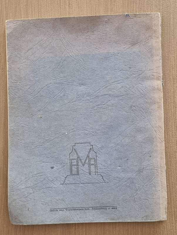 The Voortrekker Monument Pretoria 1955 Soft cover Booklet