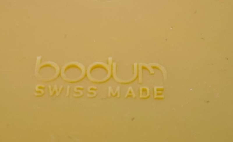 Vintage Bodum Yellow and Black Ice Bucket, Switzerland 1980s