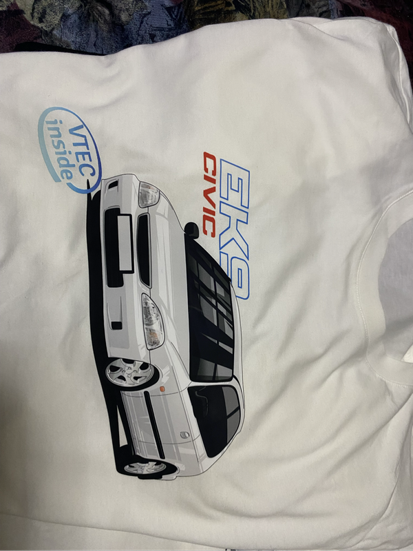 Civic EK Tshirt White