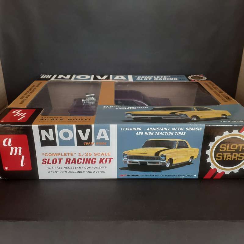 AMT '66 Chevy Nova Super Stock Slot Racing Kit Boxed