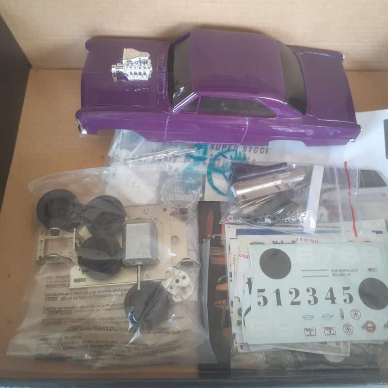 AMT '66 Chevy Nova Super Stock Slot Racing Kit Boxed