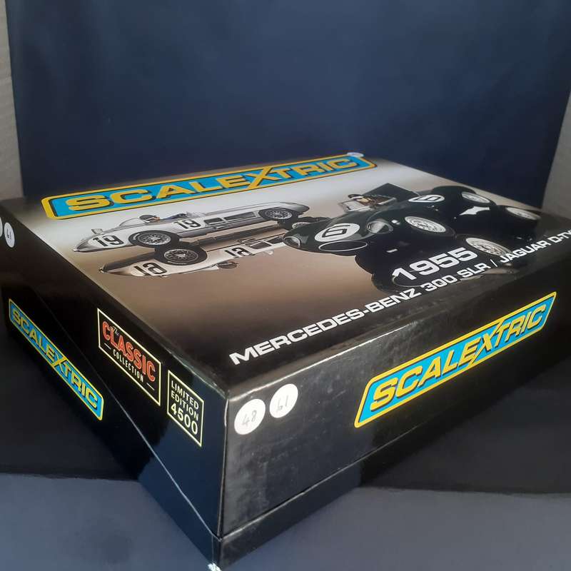Scalextric C3058A 1955 Mercedes Benz 300 SLR and Jaguar D-Type Ltd Edition no.4242 of only 4500 prod
