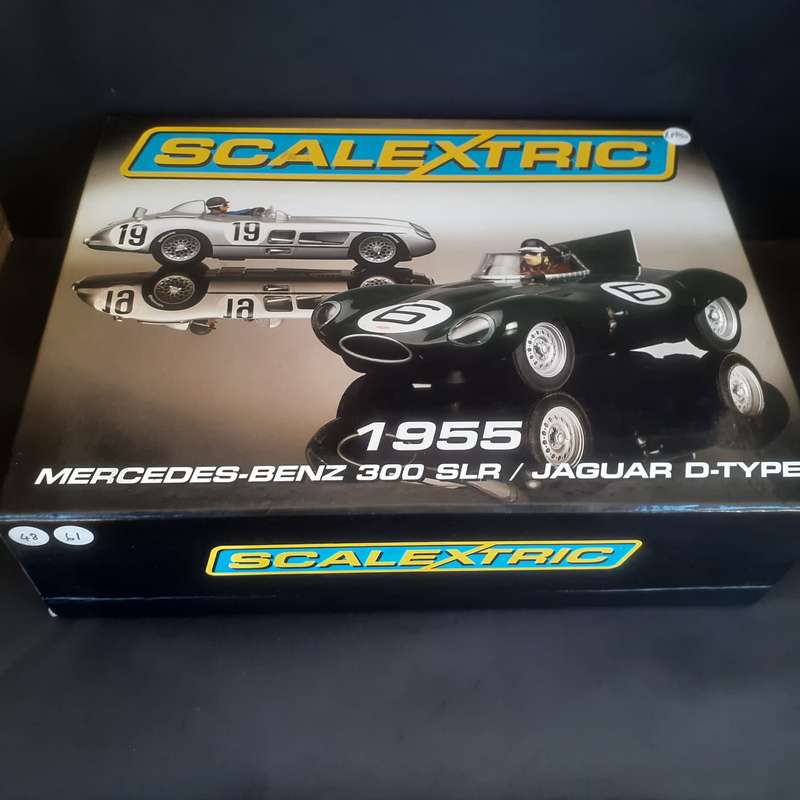Scalextric C3058A 1955 Mercedes Benz 300 SLR and Jaguar D-Type Ltd Edition no.4242 of only 4500 prod