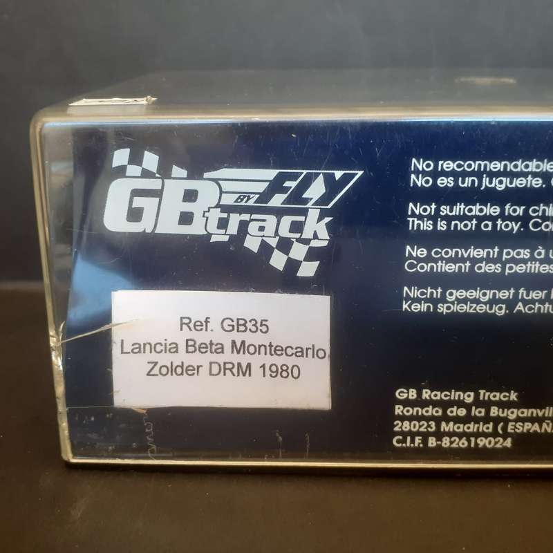 Fly/GB Track GB35 Lancia Beta Montecarlo Zolder DRM 1980 Boxed