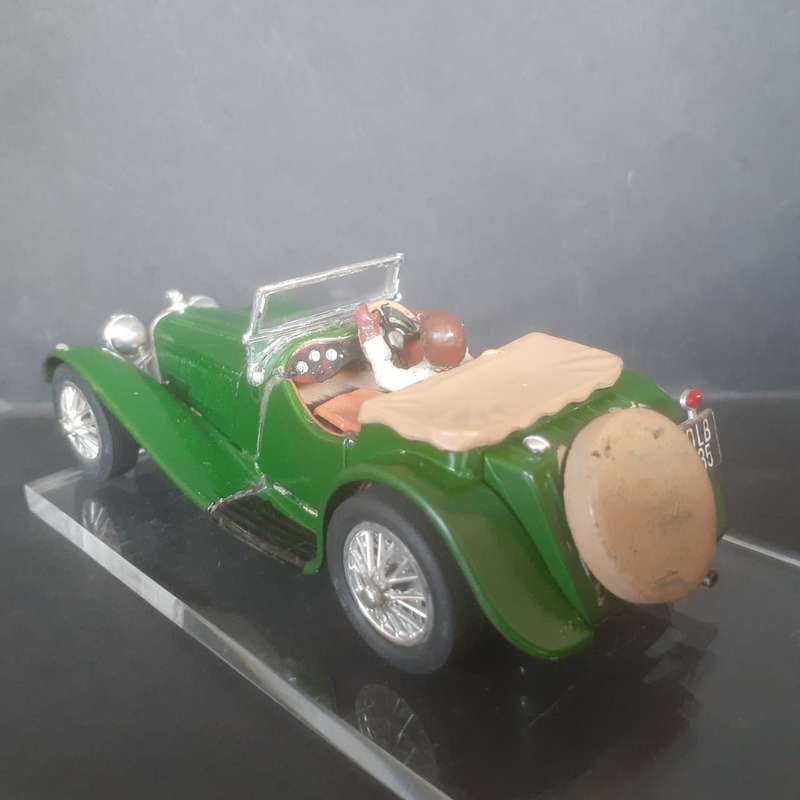 Jaguar SS100 Matchbox Kit built into a Slot Car