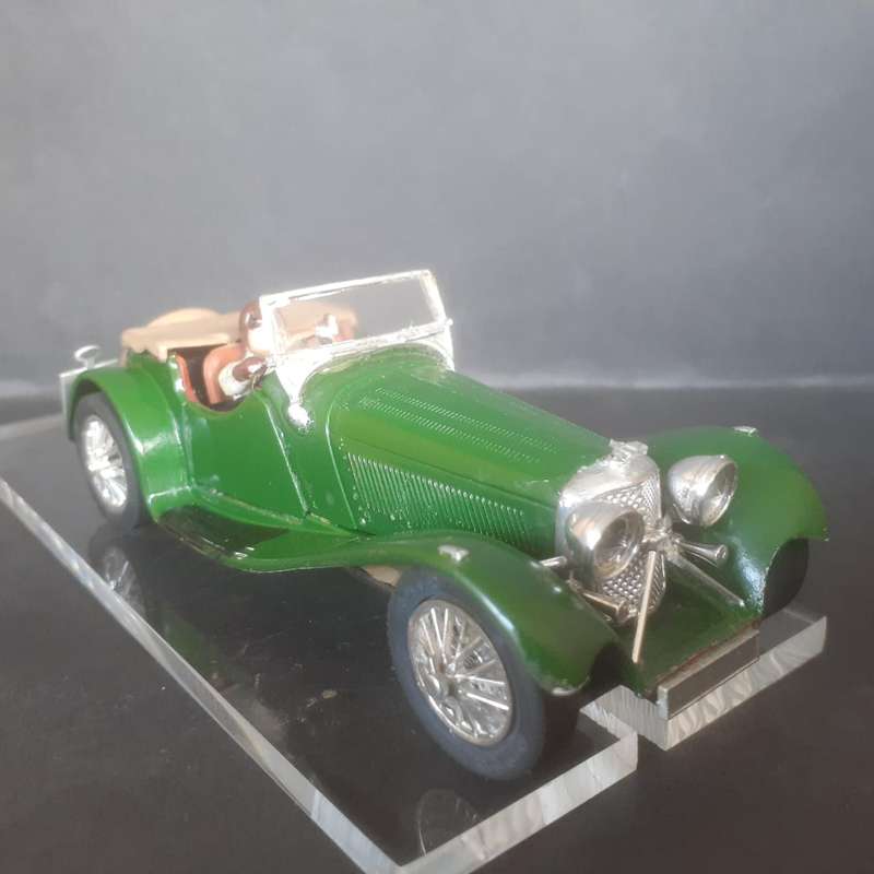 Jaguar SS100 Matchbox Kit built into a Slot Car