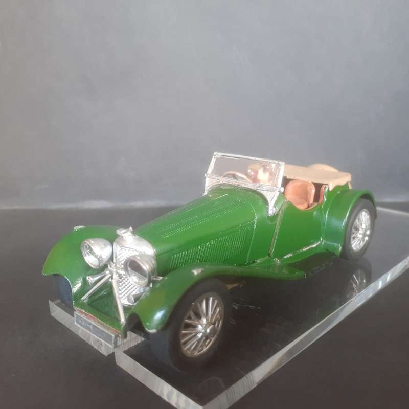 Jaguar SS100 Matchbox Kit built into a Slot Car