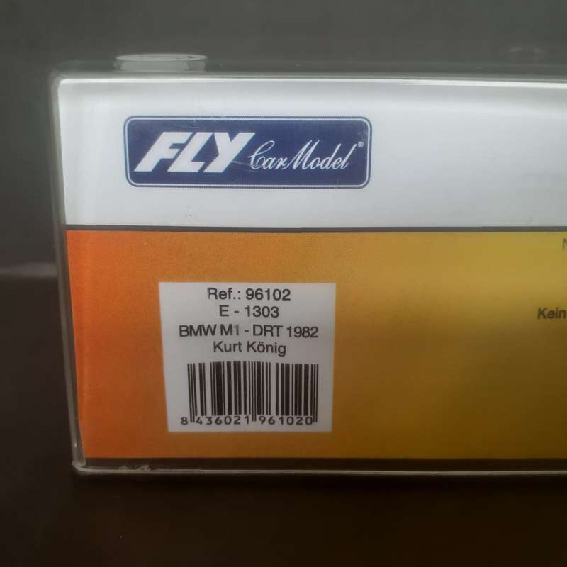 Fly E1303 BMW M1 DRT 1982 Kurt Konig Jagermeisster Mint Boxed