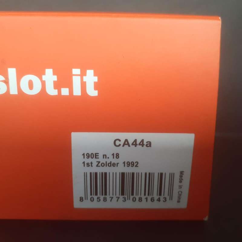 Slot-it CA44a Mercedes 190E #18 DTM 1st Zolder 1992 Boxed