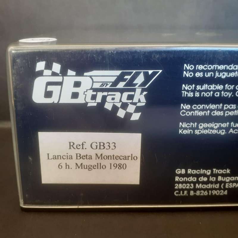 Fly/GB Track GB33 Lancia Beta Montecarlo 6hour Mugello 1980 Mint Boxed