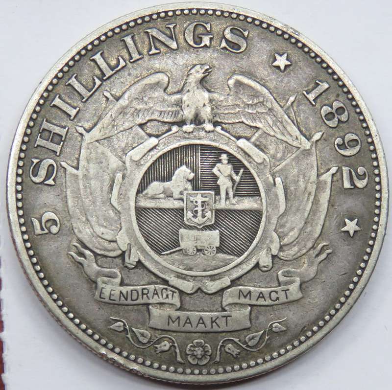 1892 ZAR  2 1/2 Shillings-rescheduled
