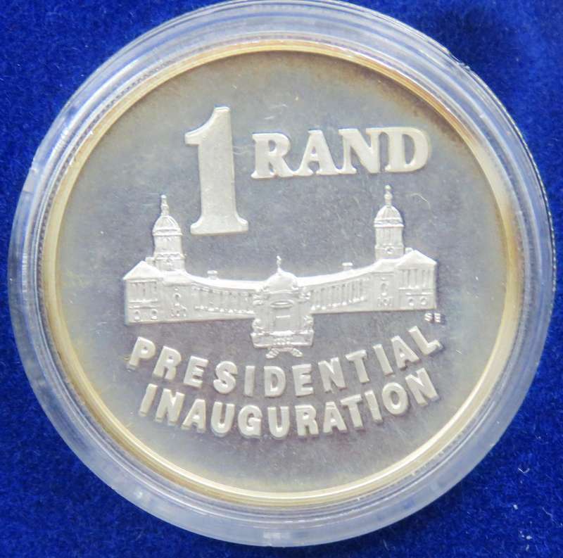 1994 Republic of South Africa Silver Proof R1 encapsulated as issued and in SAM Box-3 Available