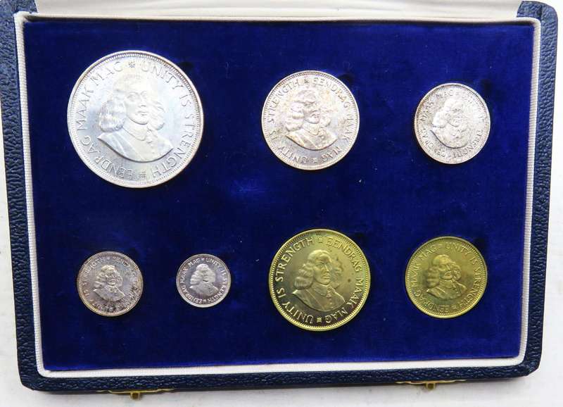 1961 Republic of South Africa Proof set in original box of issue-Superb GEM set